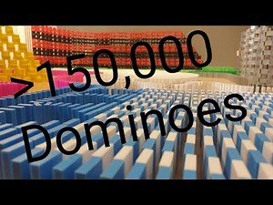Dominoes Falling ASMR - Over 150,000 Dominoes