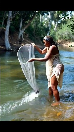 Fishing in Africa 🌍 – Women Casting Nets