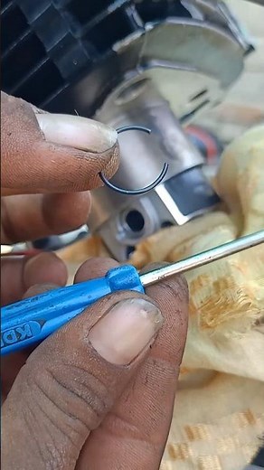 How to Motorcycle Piston Circlip Install//How to fit a motorcycle piston lock#shortvideo #piston