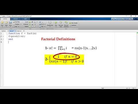 Recursive programming in MATLAB