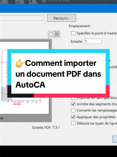 Comment importer un PDF dans AutoCAD facilement