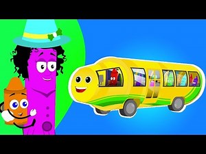 Roues sur le bus | Bus Chanson pour les enfants | préscolaires rimes | The Wheels On The Bus