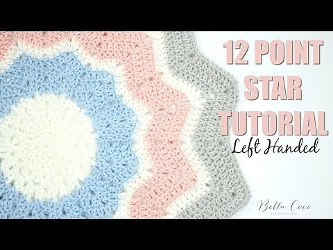 LEFT HANDED CROCHET: 12 Point Start Tutorial | Bella Coco