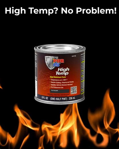 Stop settling for paint that cracks, chips, and peels! POR-15 High Temp Paint is engineered to DOMINATE extreme heat, creating an armor for your metal: Apply Direct-to-Metal (No primer needed!) Resists Cracking, Chipping, and Peeling. Extreme resistance to Weather, Salt, and Moisture. Maintains Rich, Brilliant Color—it will NOT burn off or discolor! Manifolds, headers, exhausts, BBQs...If it gets hot, protect it with the best. https://por15.com/collections/all/products/high-temp | POR-15, Inc.