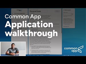 2025–2026 Common App first-year application walkthrough