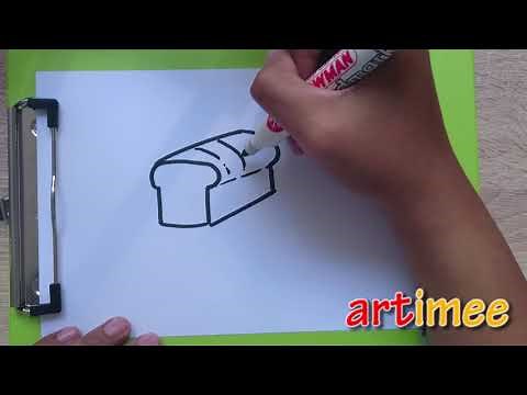 How to Draw Bread ( Step By Step )
