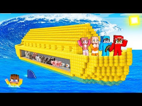 I made a GIANT SHIP to SAVE THE WHOLE WORLD in Minecraft!