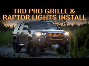 The Best Replica TRD Pro Grille and Raptor Lights Install - 5th Gen 4Runner