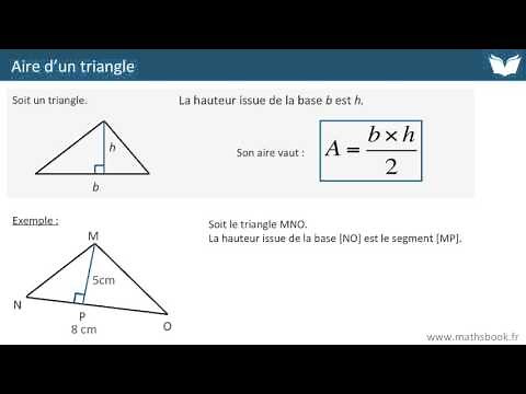 Aire d'un triangle - Cours de maths