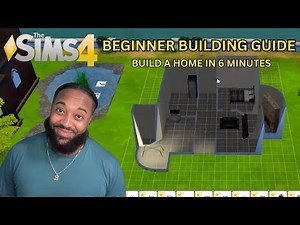 BUILD A HOUSE IN 6 MINUTES (Step-by-Step Tutorial) Sims 4 Beginner Build