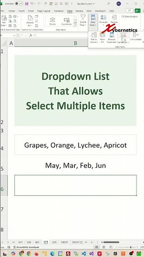 Dropdown list that allows select multiple items in Excel - Excel Tips and Tricks