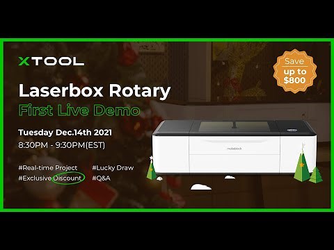 xTool Laserbox Rotary - First Live Demo, Save up to $800
