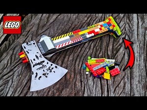 Make a Real LEGO Axe handle , Will it work ? Super Cool Idea