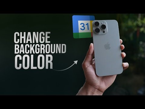 How to Change Google Calendar Background Color on iPhone (tutorial)