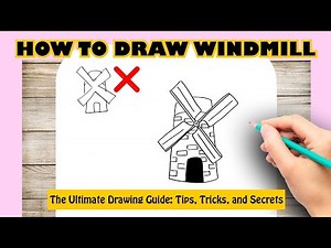 How to Draw Windmill Easy Tutorial