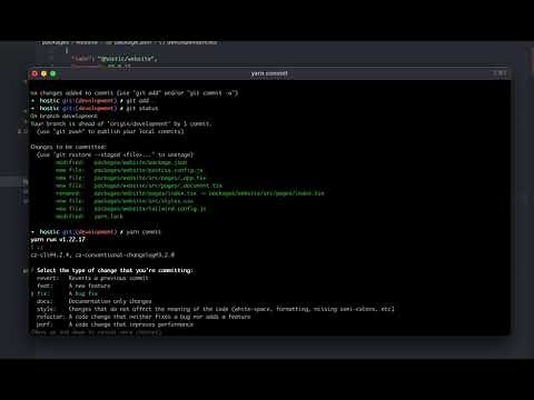 commitizen demonstration