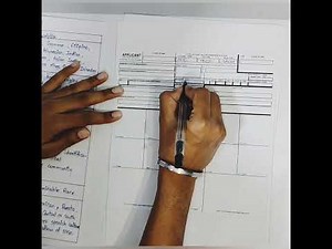 How to fill an FD-258 Fingerprinting card ( Police Clearance Certificate (PCC) - U.S.A)