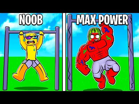 NOOB to MAX POWER in Roblox PULL UP SIMULATOR