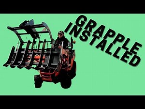 How well does a grapple work on a subcompact tractor?--Worksaver grapple in action #41