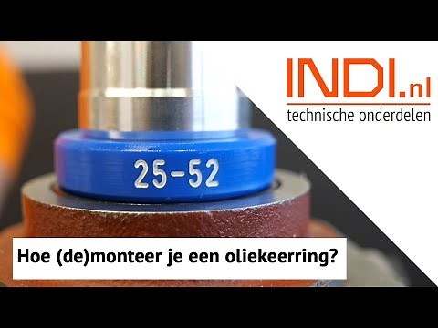 Hoe demonteer en monteer je een oliekeerring?