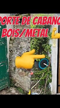 Fabriquer sa porte de cabane de jardin en bois sur mesure avec un bâti en métal soudé