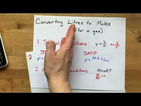 Converting Liters to Moles (for a Gas) + Examples