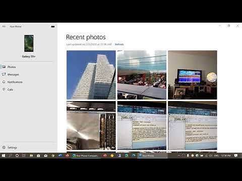 Windows 10 Your Phone app Android Phone companion link to make calls download pictures and more