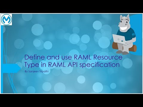 API | Define and use RAML Resource Type in MuleSoft's RAML API specification