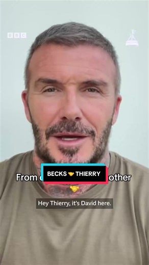 David Beckham Congratulates Thierry Henry on Lifetime Award