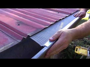 Gutter Guard Install: Corrugated Metal