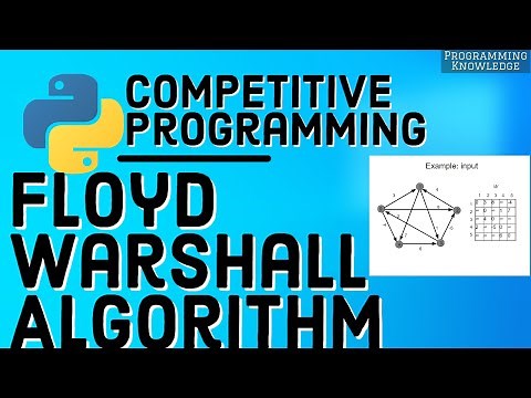 Competitive Programming with Python | Floyd–Warshall algorithm