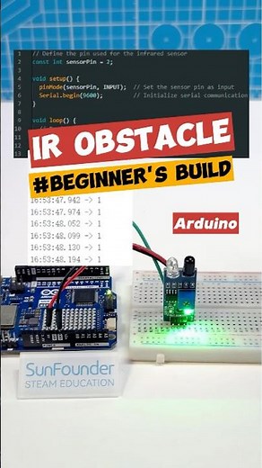 Beginner Arduino: Read an IR Sensor in Real Time 📊 #arduino #arduinoproject
