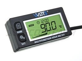 Compte tours et thermomètre digital Watts