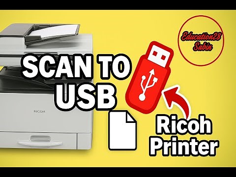 How to Scan to USB in Ricoh Printer | Quick and Easy Tutorial