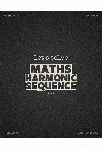 Finding Terms in a Harmonic Sequence Explained