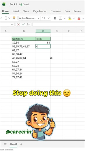 Excel tricks and tips 👍 #ExcelTricks #ExcelShorts #ExcelTips #LearnExcel #Productivity #excel #yt