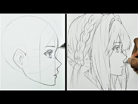 How To Draw Anime Face (SIDE VIEW)