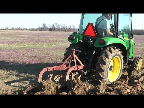 #50 John Deere 3320 3033R Plowing with 2-12 Ferguson Plow