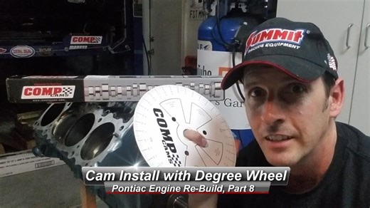 Pontiac V8 Rebuild Part 8 Installing the Camshaft and Timing Chain Using a Degree Wheel