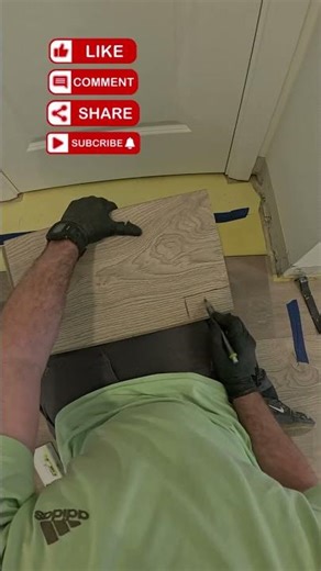 DIY Laminate Plank Install Fitting #diy #flooring #laminate #lvpfloors