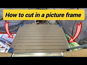Deck picture frame, how to cut in.