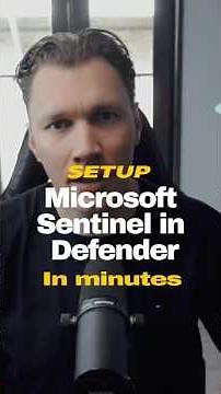 How To Set Up Microsoft Sentinel in Defender Super Fast!