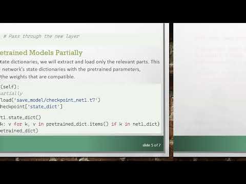 How to Load Pretrained Models Partially from State-Dict in PyTorch