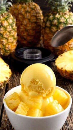 How to Make Healthy Pineapple Ice Cream in a Blender!