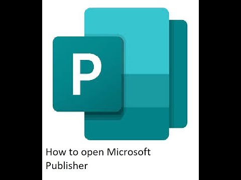 How To Open Microsoft Publisher
