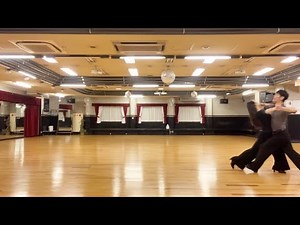 【練習風景】Slow Foxtrot basic 2020.3.3 社交ダンス・競技ダンスのステップ