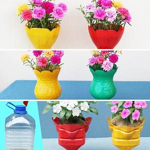 744K views · 8.5K reactions | Creative Ideas to Make Beautiful Flower Pots Made of Plastic Bottles | Balcony Garden Ideas | Facebook