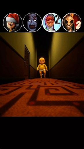 The Baby in Yellow vs Evil Clown vs Evil Nun vs Horror Tale 2 #horrorgame #shorts