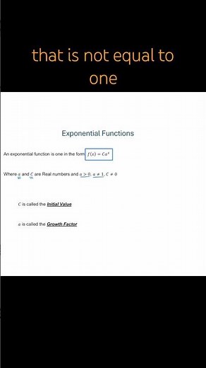 Introduction to Exponential Functions