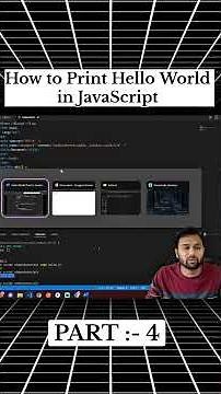 Your First JavaScript Program | Hello World | Abhishek Dubey #coding #shorts